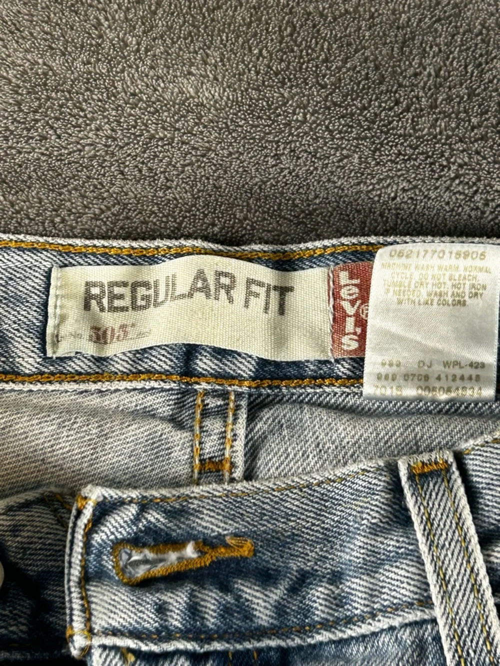 Levi’s 505 VTG Y2K Jeans Mens 38x32 Light Wash‎ Blue Straight Fit Grunge Classic